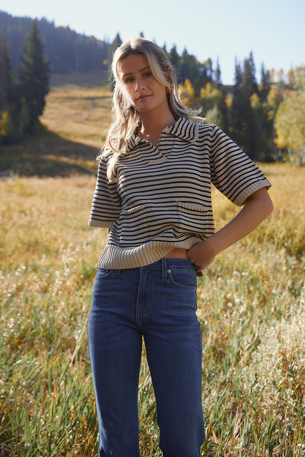 Esther Striped Sweater Top