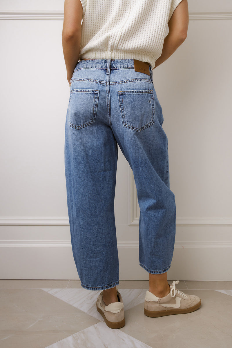 Sammie Medium Wash Barrel Jeans