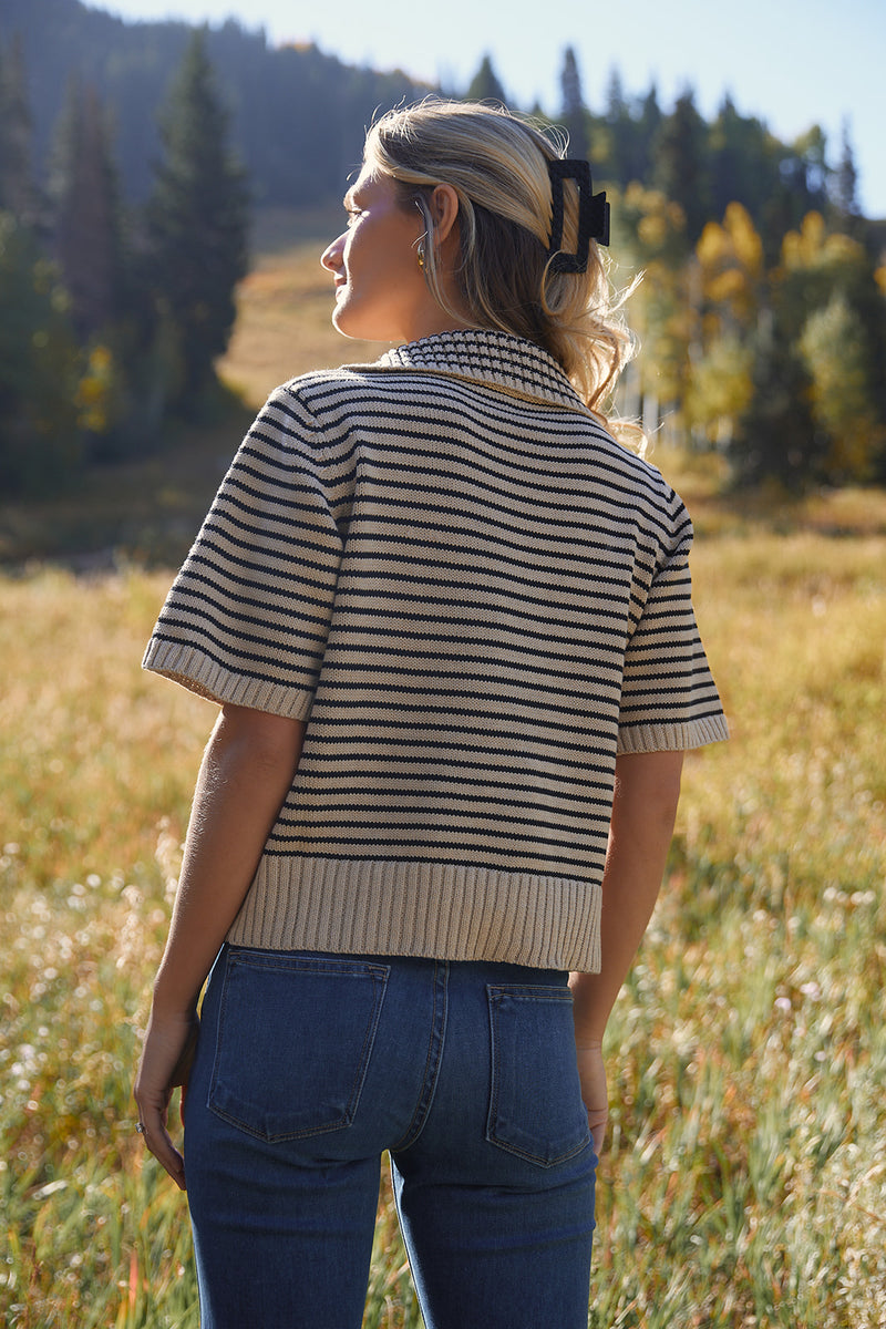 Esther Striped Sweater Top