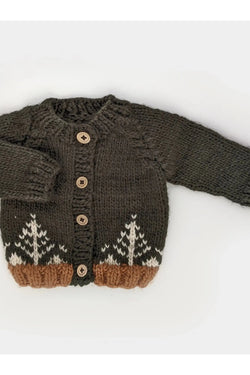 Forest Loden Baby Cardigan