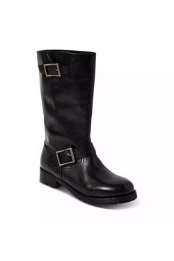 Free People Ride or Die Engineer Boot in Black