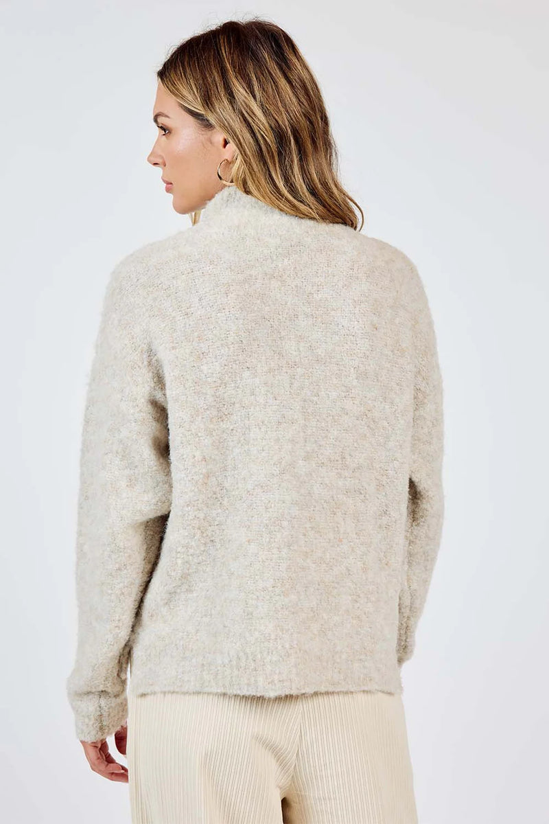 Lena Turtleneck Sweater in Oatmeal