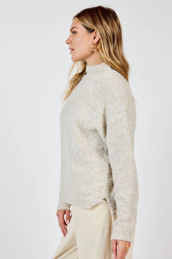 Lena Turtleneck Sweater in Oatmeal