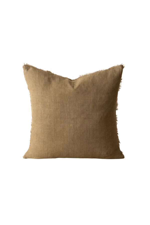 Lina Linen Pillow in Hazelnut