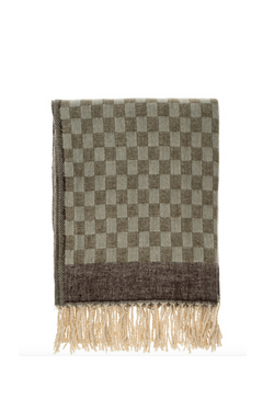 Checkered Jacquard Throw