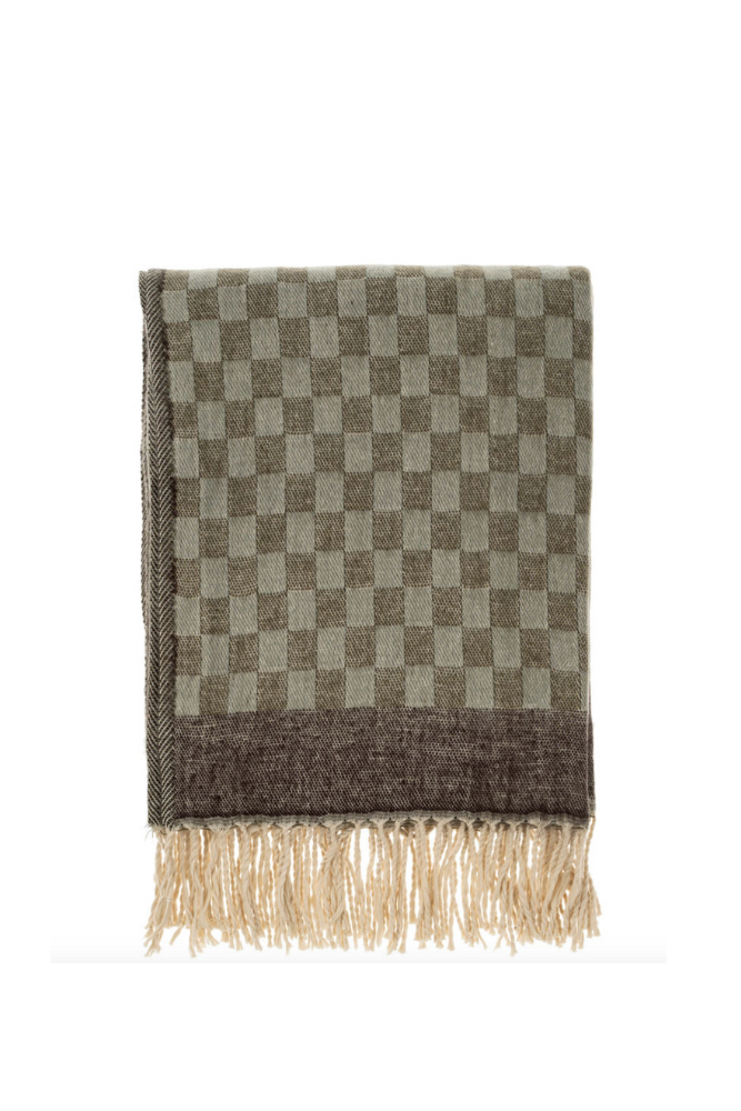 Checkered Jacquard Throw