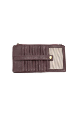 Kara Mini Wallet in Dark Plum