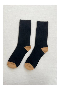 Le Bon Cashmere Socks in Black