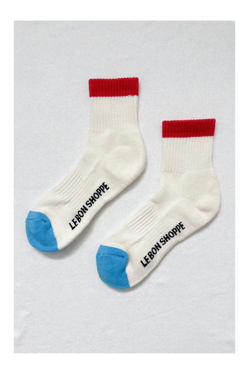 Le Bon Color Block Girlfriend Socks