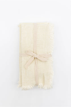 Linen Blend Cloth Napkins - Set of 4