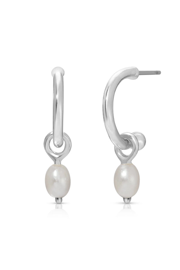 Lovely you Pearl Hoops