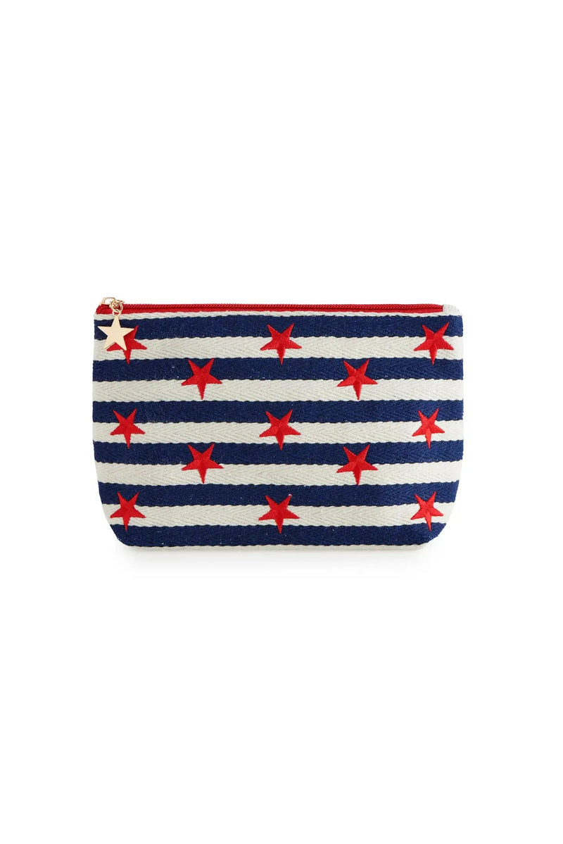 Morgan Stars Large Zip Pouch