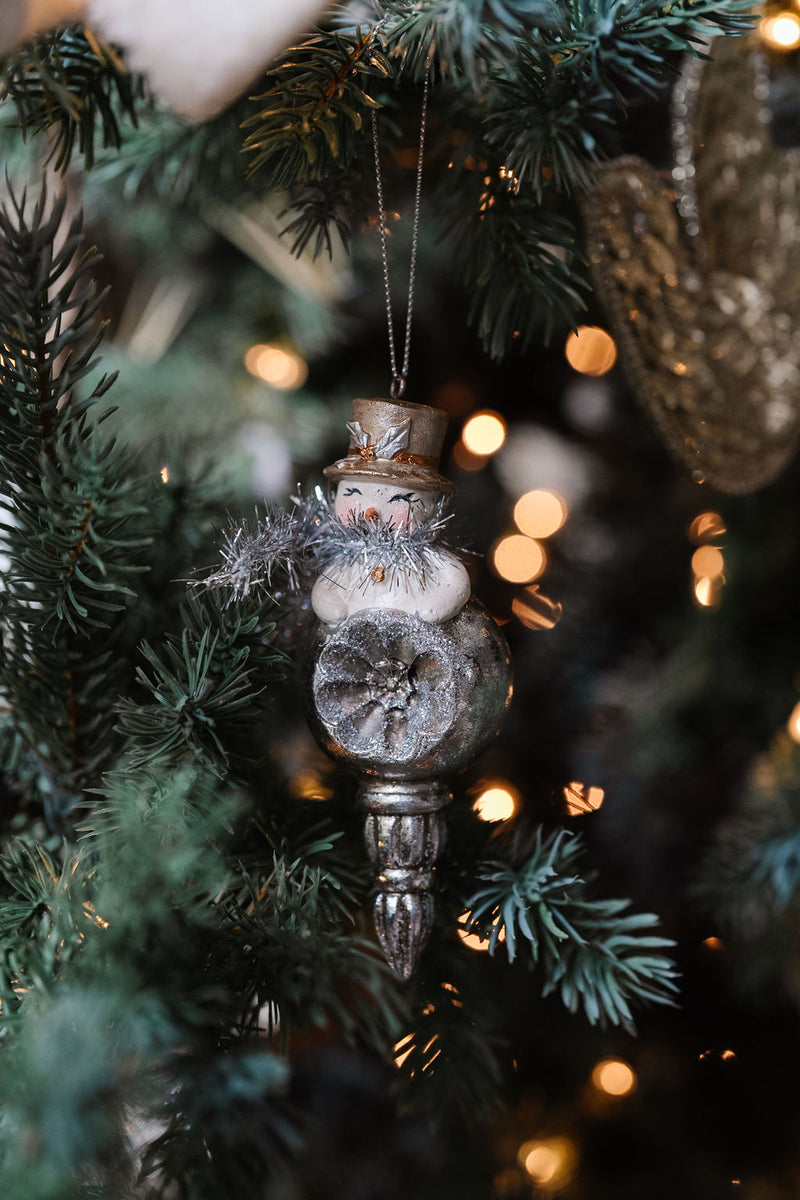 Snowman Finial Ornament