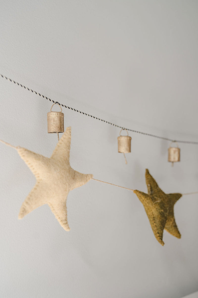 Wool Felt Star Garland