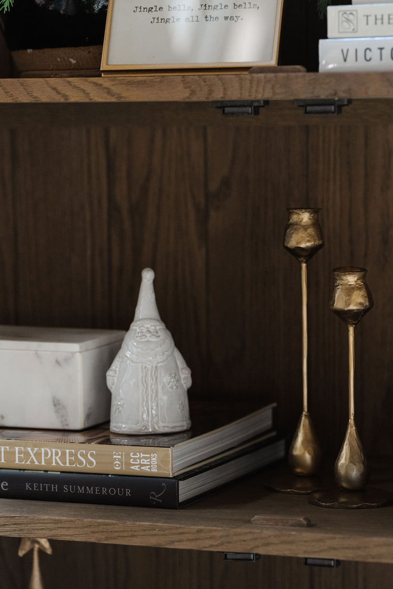 Stoneware Santa Bell