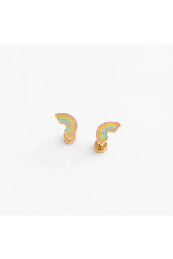 Pastel Rainbow Stud Earrings