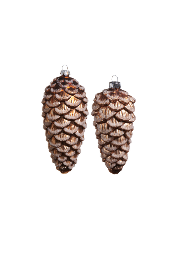 Iced Pinecone Ornament