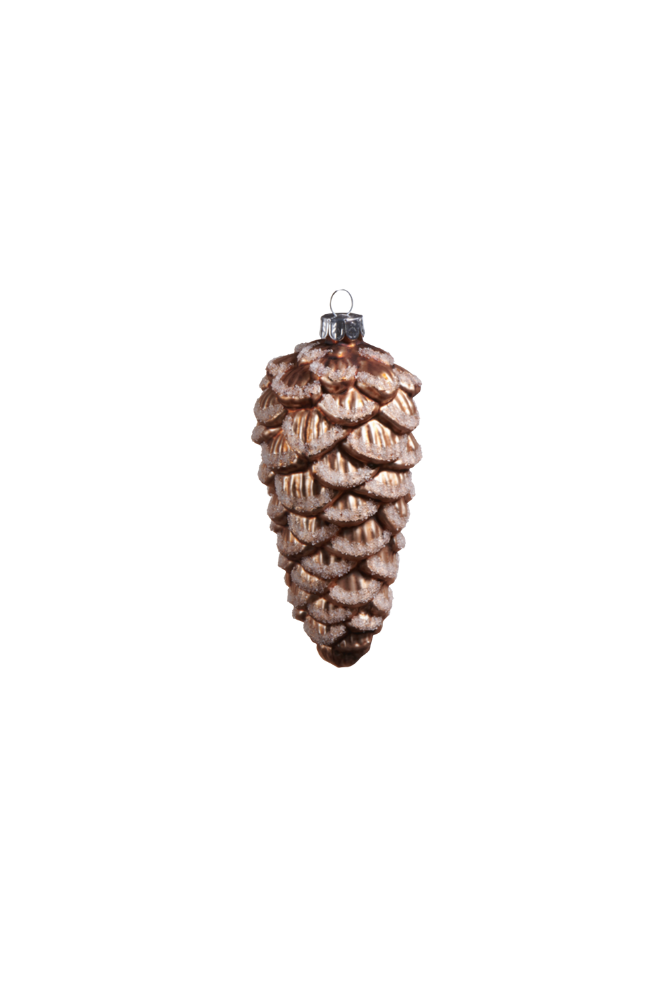Iced Pinecone Ornament