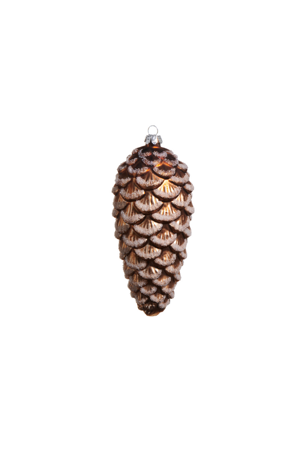 Iced Pinecone Ornament