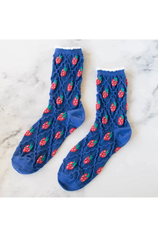 Retro Strawberry Socks