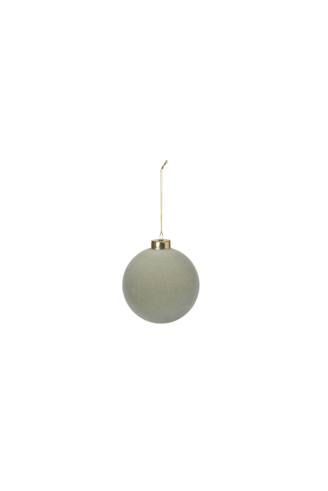 Sage Flocked Ornament