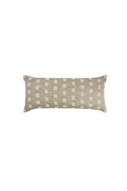 Natural Check Linen Lumbar