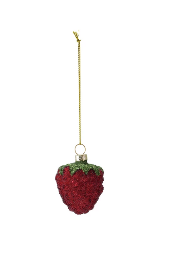 Beaded Strawberry Ornament