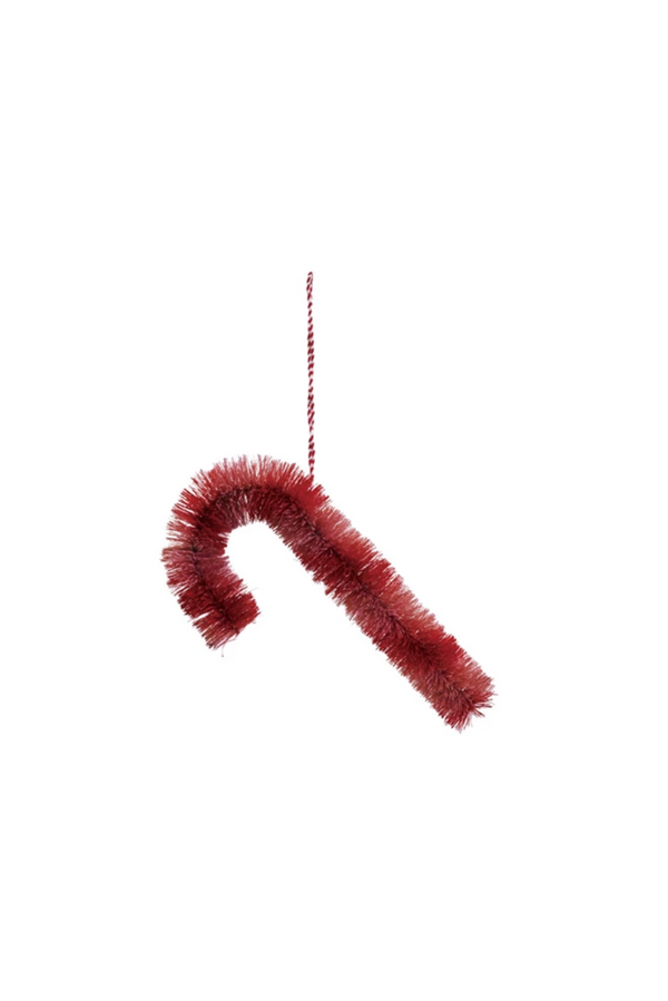 Bottle Brush Candy Cane Ornament