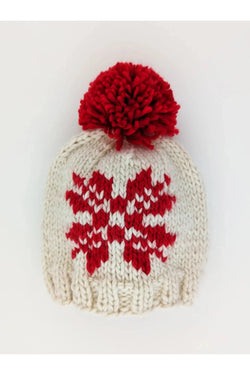 Snowflake Beanie Knit Hat