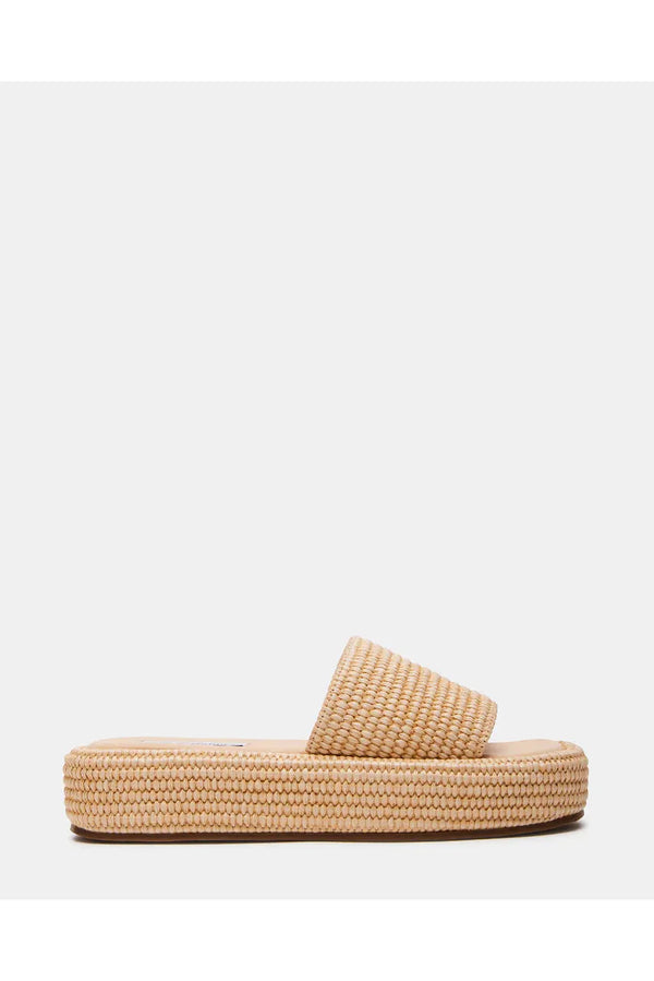 Steve Madden Boardwalk Natural Raffia Sandals