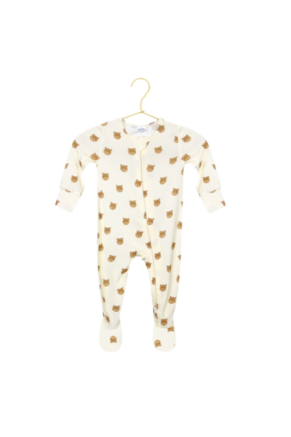 Teddy Zipper Footies