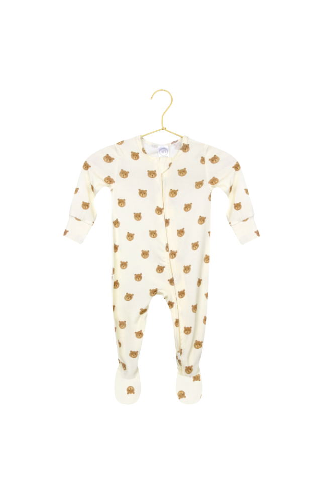 Teddy Zipper Footies