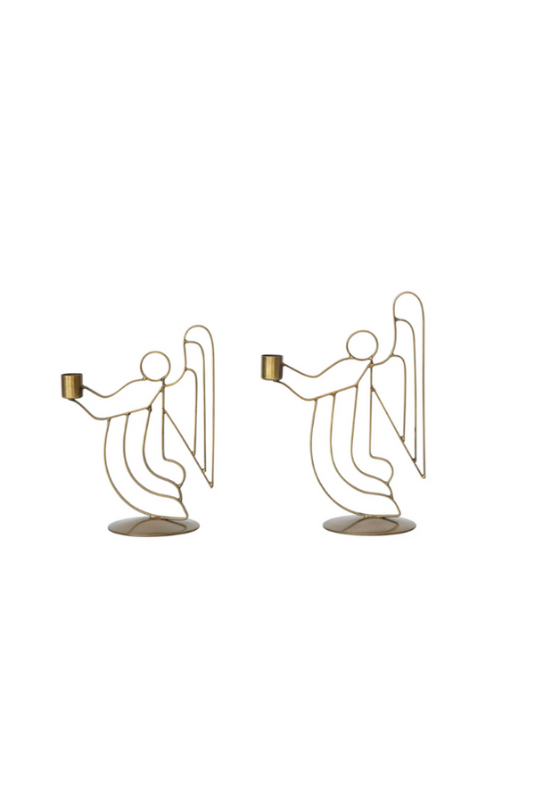 Metal Angel Taper Holder