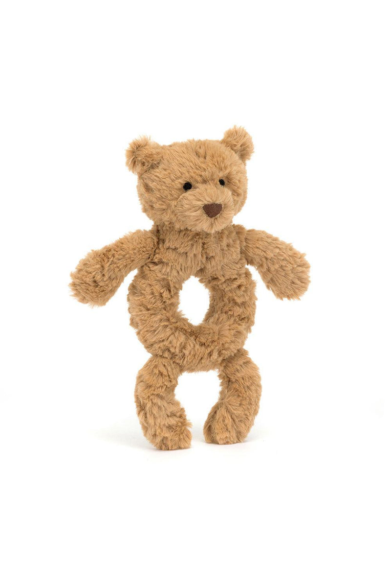 Bartholomew Bear Ring Rattle by Jellycat