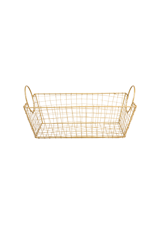 Metal Wire Basket with Round Handles