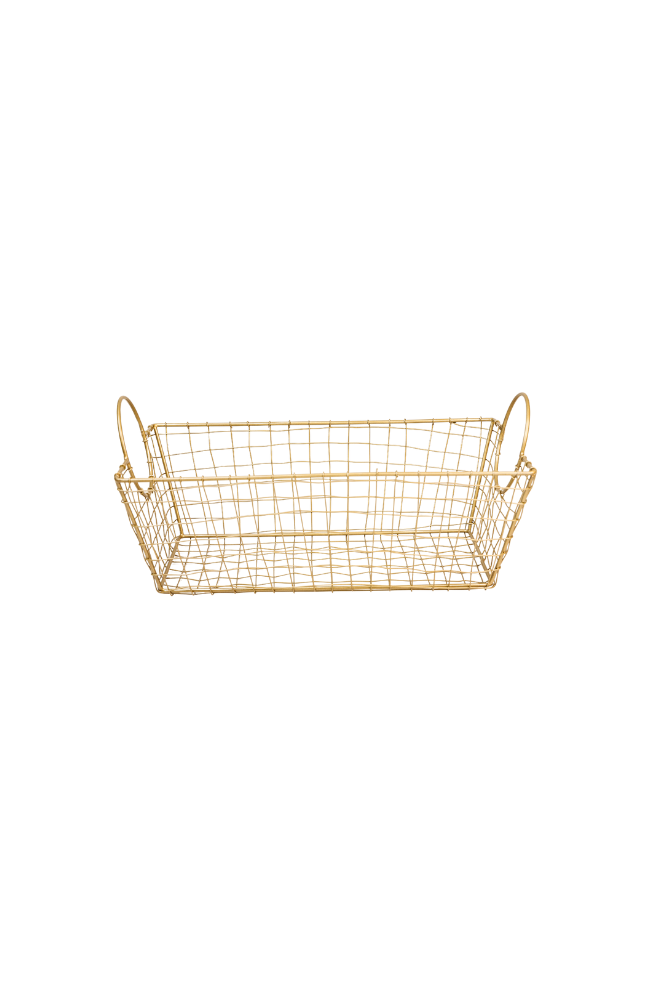 Metal Wire Basket with Round Handles