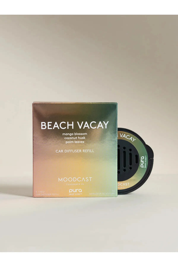 Pura x Moodcast Car Beach Vacay