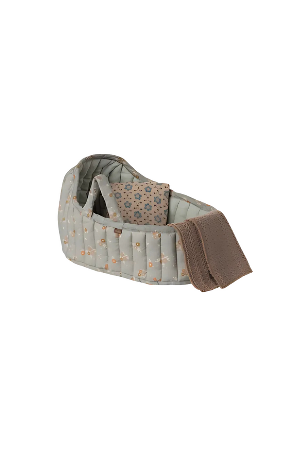 Maileg Carry Cot - Large Blue
