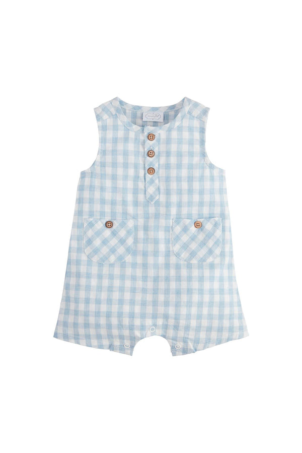 Gingham Shortalls