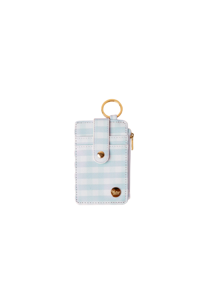 Gingham Keychain Wallet