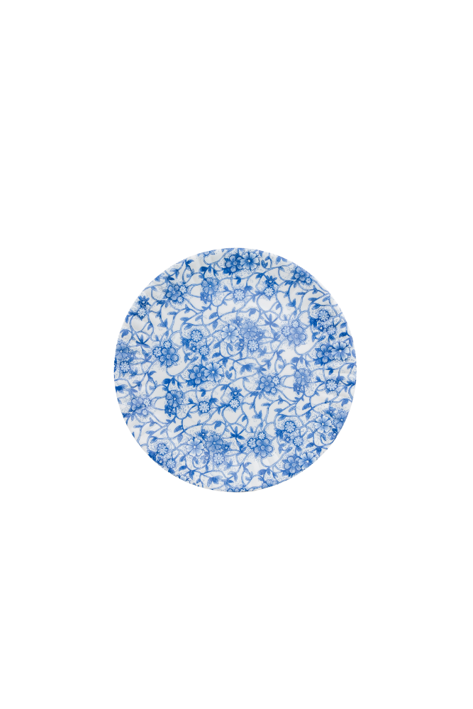 Blue & White Floral "Paper" Plate