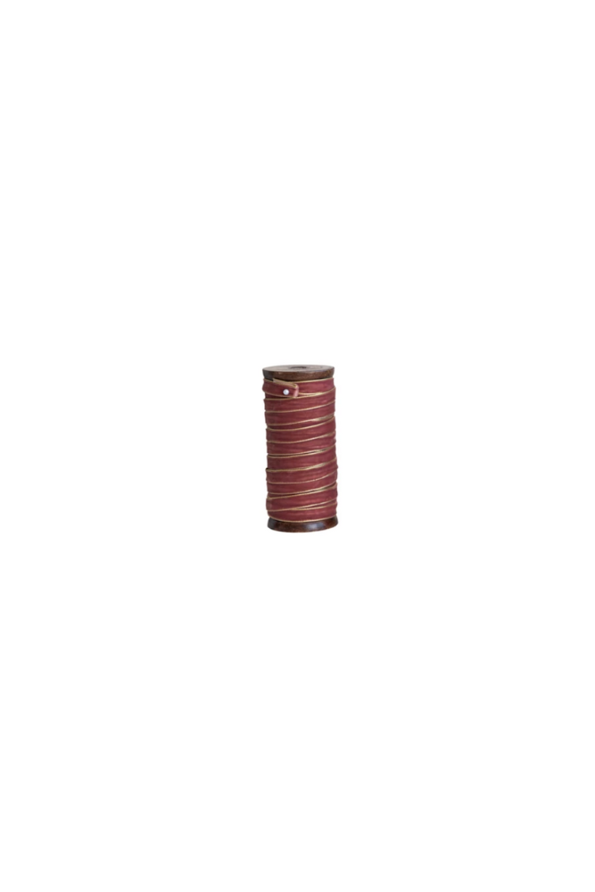 Metallic Edge Velvet Ribbon on Spool