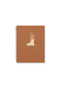 Boot Bouquet Journal : Lined Notebook