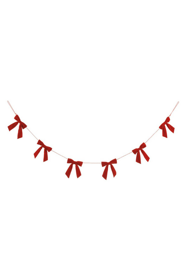 Velvet Bow Garland