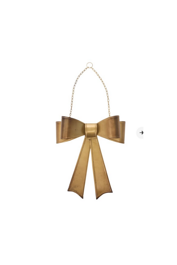 Gold Bow Door Hanger