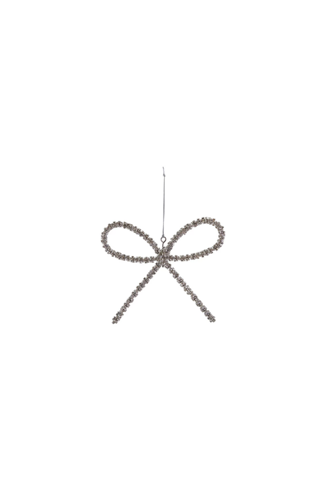 Rhinestone Bow Ornament