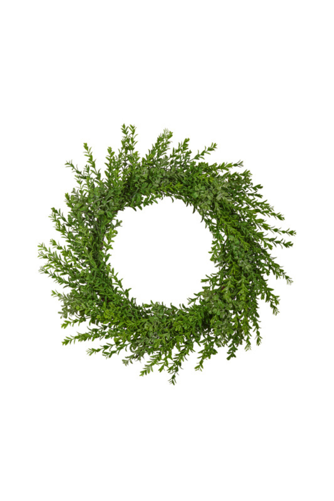 Sprig Boxwood Wreath 24"