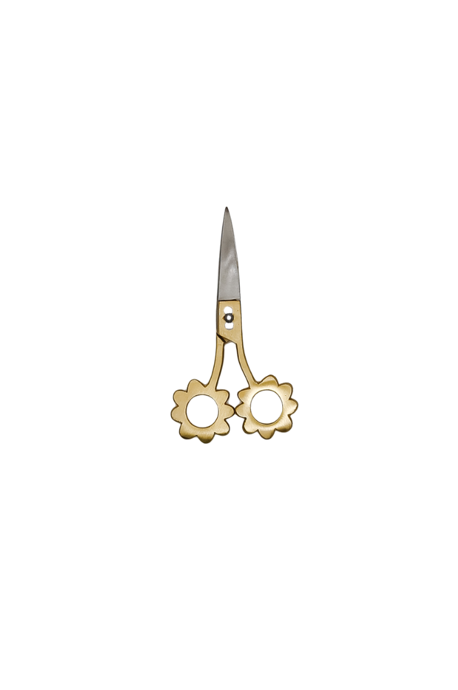 Brass Flower Scissors