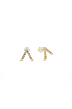 Brenda Grands Diamond V Stud Earrings