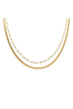 Brenda Grands Herringbone Layered Necklace